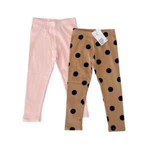 2-pack H&M toddler girl leggings